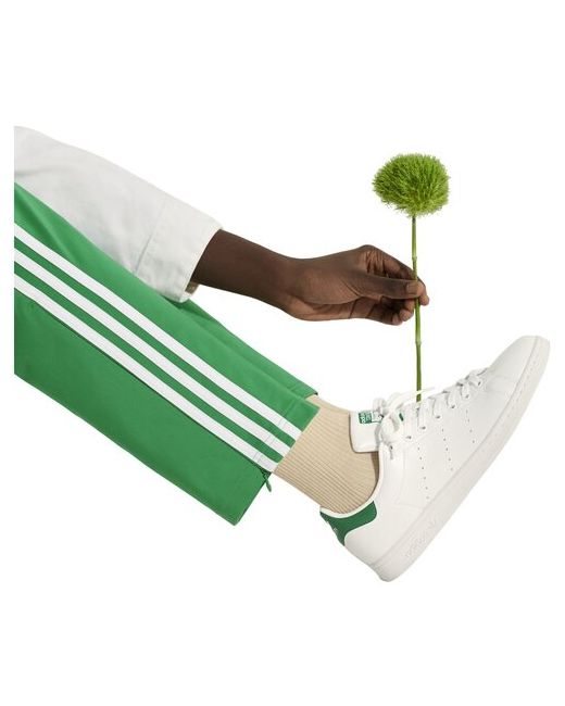 adidas Originals Кеды Stan Smith демисезон/лето повседневные перфорированные размер 75 UK белый зеленый