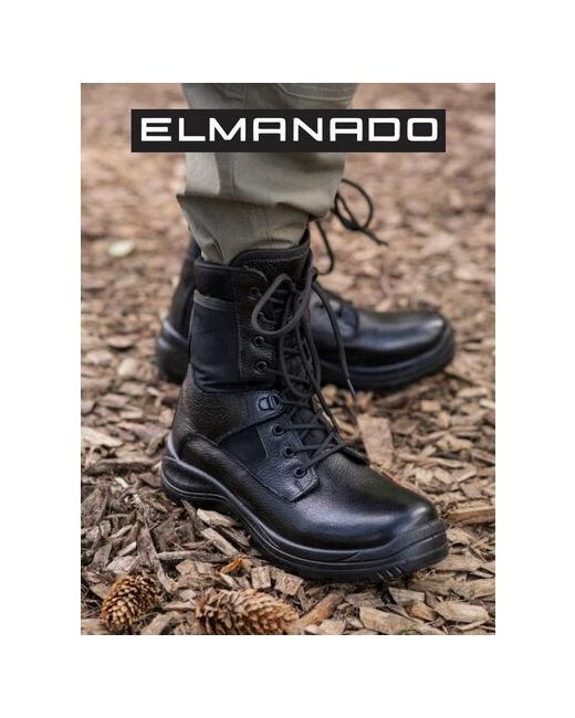 Elmanado Ботинки берцы TR-M127-R демисезонные натуральная кожа полнота 7 высокие анатомическая стелька размер 45