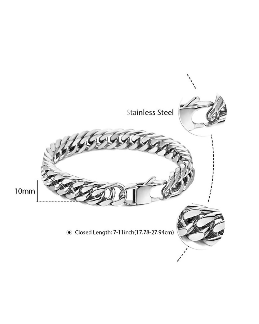 Mr Кубинский браслет-цепочка в стиле ретро титановая сталь модный браслет хип-хоп для и