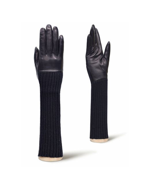 Eleganzza Перчатки зимние подкладка удлиненные размер 6.5 черный