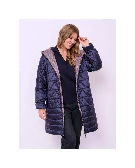 Franco Vello куртка демисезон/зима средней длины силуэт прямой ветрозащитная карманы ультралегкая утепленная размер 48