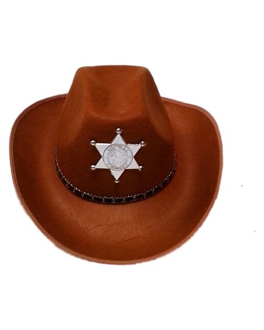 Маски - карнавал Шляпа шерифа со звездой арт 1