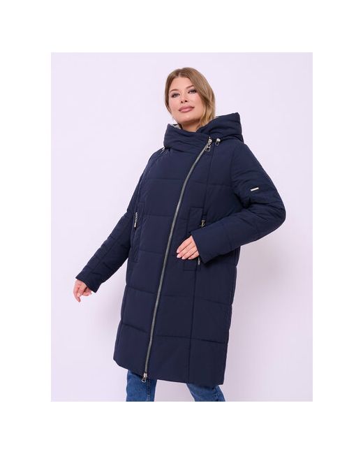 Franco Vello куртка демисезон/зима средней длины силуэт прямой стеганая утепленная ультралегкая ветрозащитная карманы размер 44