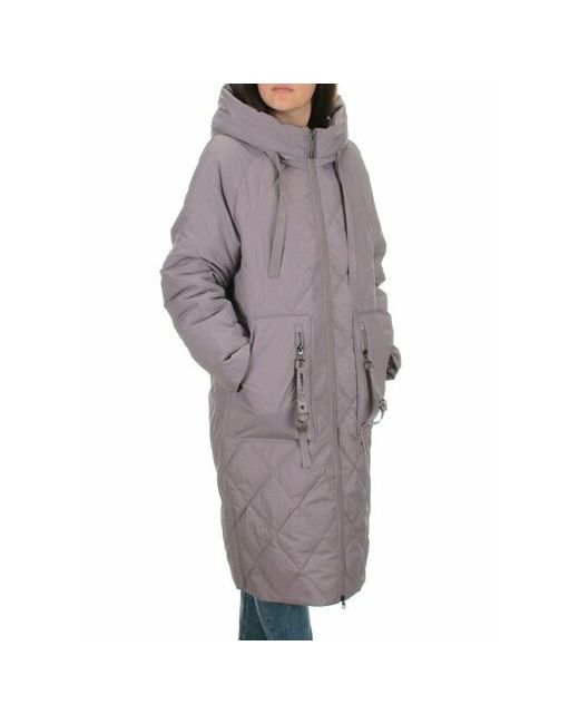 Не определен куртка демисезонная удлиненная силуэт свободный капюшон подкладка карманы влагоотводящая внутренний карман ветрозащитная размер 56/58 розовый
