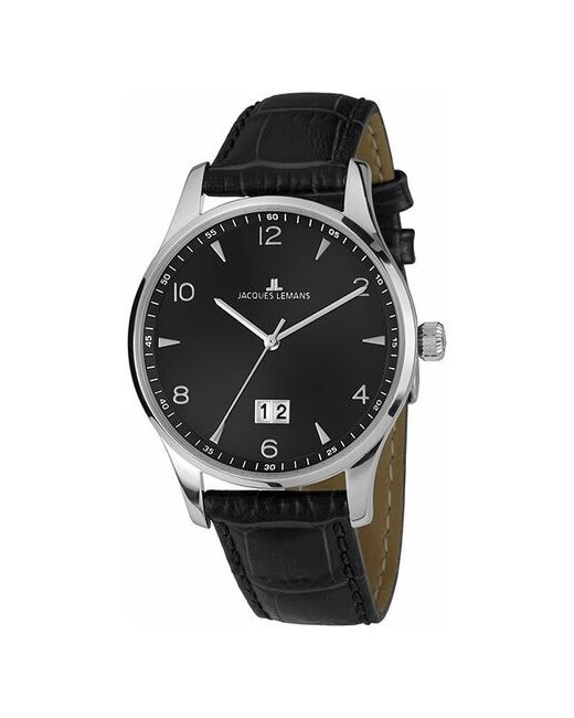 Jacques Lemans Наручные часы Часы наручные 1-1862ZA серебряный черный