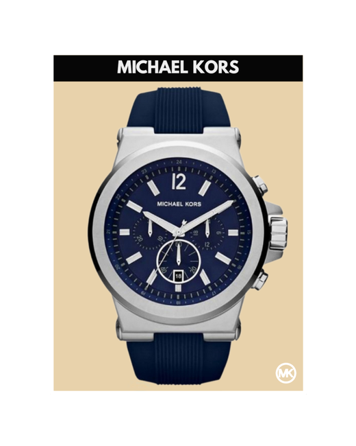 Michael Kors Наручные часы наручные синие кварцевые оригинальные серебряный синий