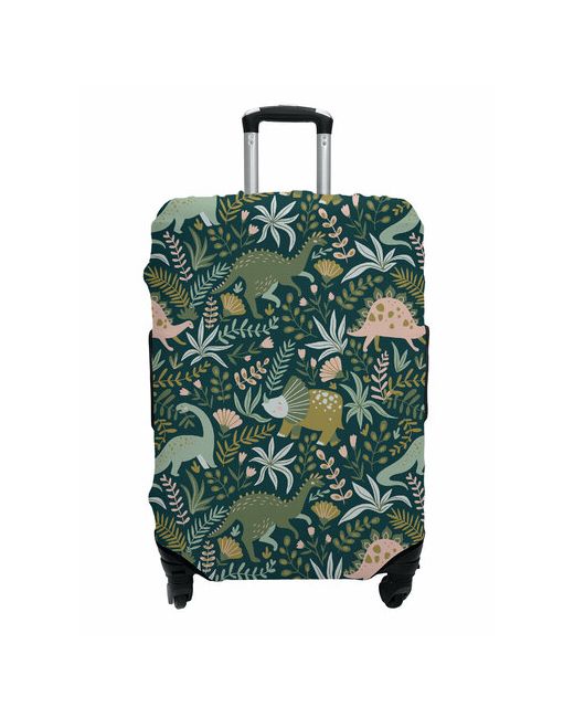 Marrengo Чехол для чемодана текстиль полиэстер износостойкий размер зеленый бежевый