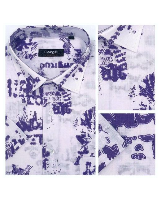 Largo Рубашка размер 40 фиолетовый