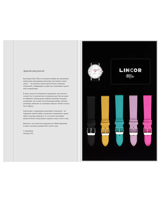 Lincor Наручные часы UNI Mix мультиколор серебряный