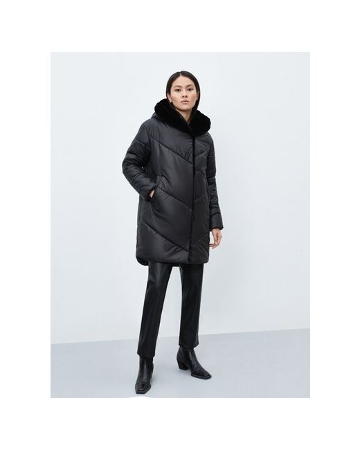 Electrastyle куртка демисезон/зима удлиненная силуэт прямой карманы капюшон размер 46
