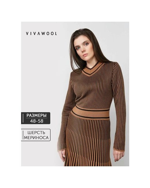 Vivawool Платье размер 50 горчичный