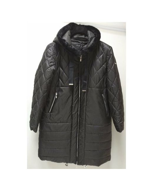 Baronia куртка демисезон/зима удлиненная силуэт прямой стеганая воздухопроницаемая карманы водонепроницаемая утепленная размер 42