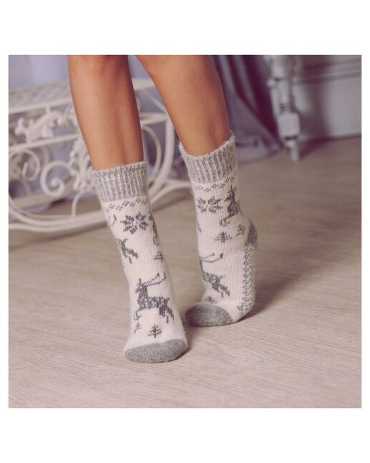 Бабушкины носки носки средние размер 35-37 белый