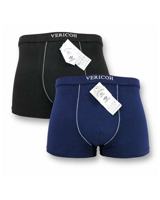 Vericoh Комплект трусов боксеры размер 3XL синий черный 2 шт.