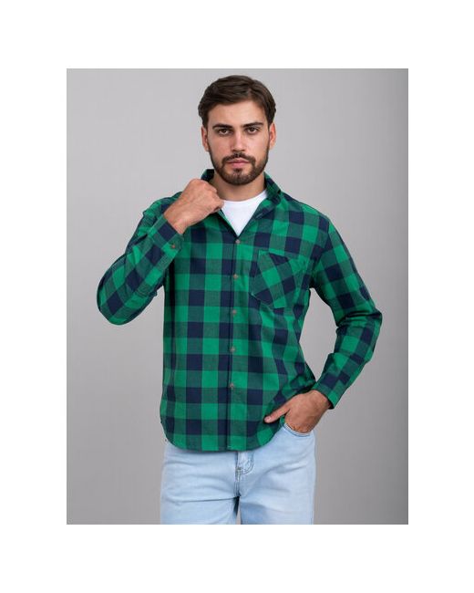 Lukanclan Рубашка размер XXXL зеленый белый
