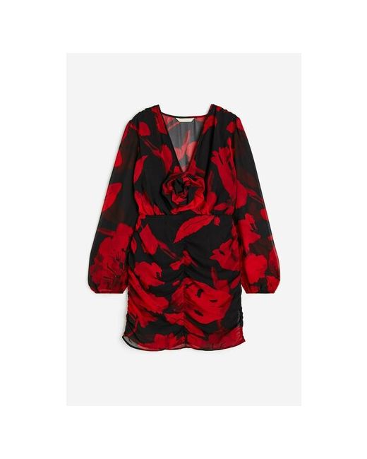 H & M Платье размер 38 красный черный