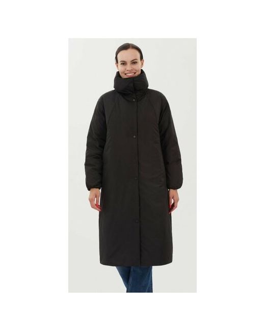 Madzerini куртка зимняя удлиненная силуэт прямой карманы утепленная размер 48