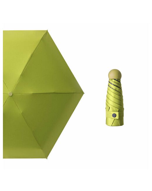 Экс Мини-зонт механика 3 сложения купол 90 см. 6 спиц система антиветер чехол в комплекте зеленый
