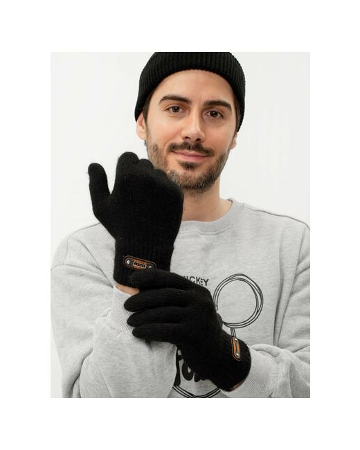 a-store Перчатки демисезонные перчатки черные однослойные осенне-весенние