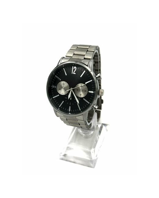 TimeFly Наручные часы Часы наручные металлические с декоративным хронографом календарем индикатором даты серебряный