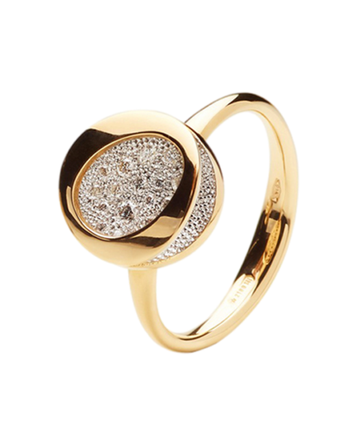 Antonini Кольцо желтое золото 750 проба бриллиант размер 16.5