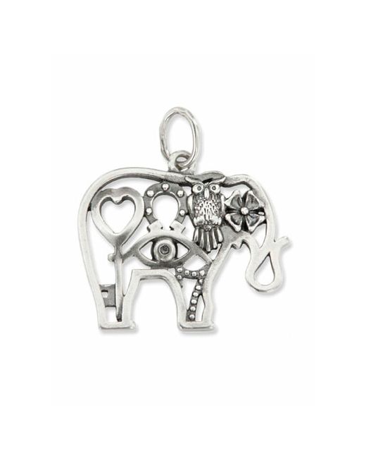 Pokrovsky Jewelry Подвеска серебро Слон декоративная с чернением 0400521-10245