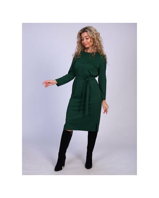 Mojersey Платье повседневное классическое миди размер L 48 зеленый