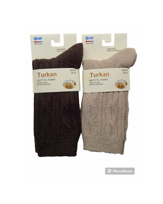 Turkan носки на Новый год размер 36-41 бежевый