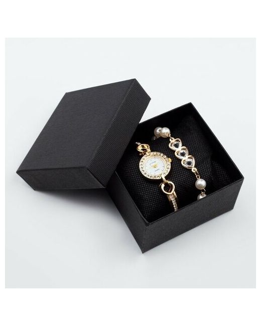 ООО ПК Кит Наручные часы Подарочный набор 2 в 1 Майоми наручные d-2.5 см браслет
