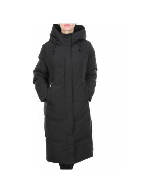 Не определен куртка зимняя удлиненная силуэт прямой стеганая размер 50 черный