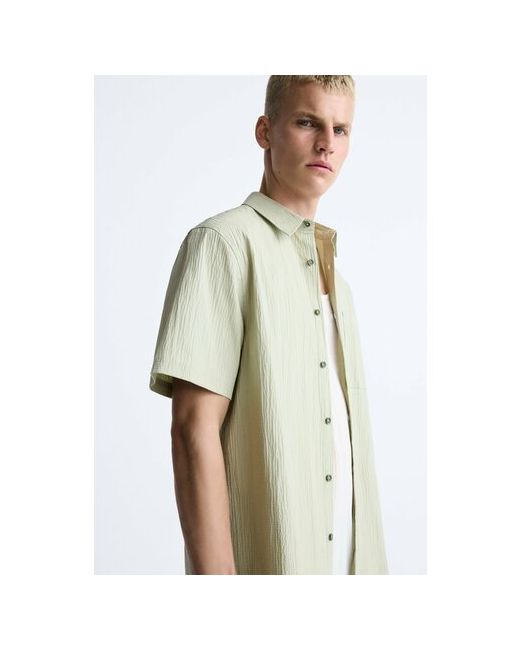 Zara Рубашка размер XL зеленый