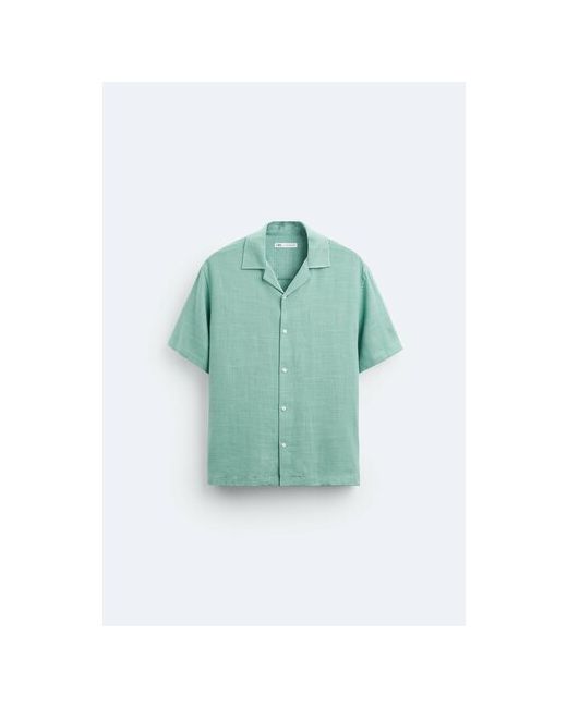 Zara Рубашка размер S зеленый