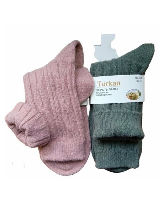 Turkan носки на Новый год размер 36-41 зеленый розовый