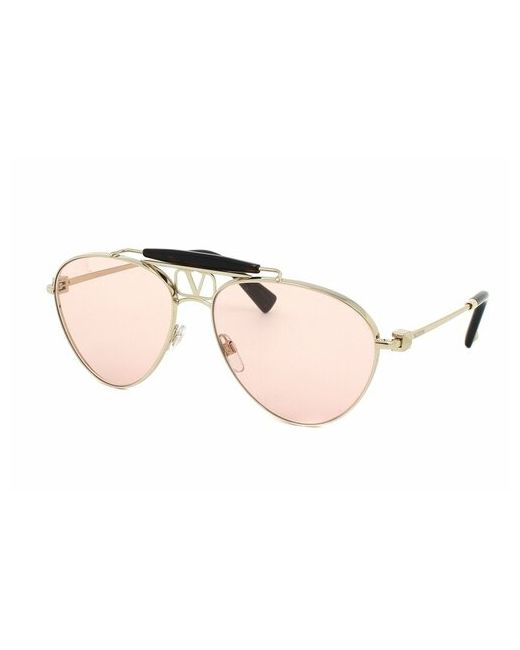 Valentino Солнцезащитные очки авиаторы оправа золотой