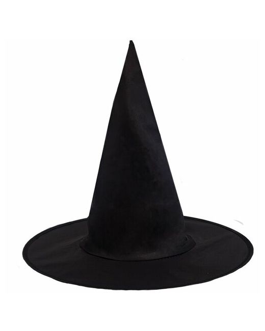 Веселая затея Шляпа ведьмы черная 34 см