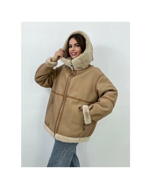 Karmelstyle куртка зимняя удлиненная силуэт свободный размер 54