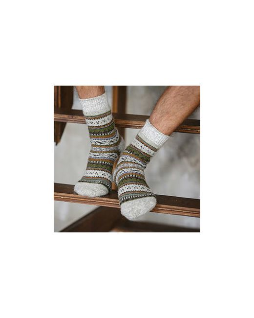 Бабушкины носки Носки унисекс 1 пара классические размер 41-43 белый