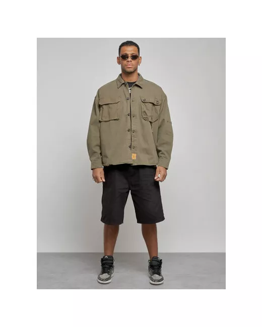 Mtforce Джинсовая куртка демисезонная силуэт свободный манжеты карманы размер 56