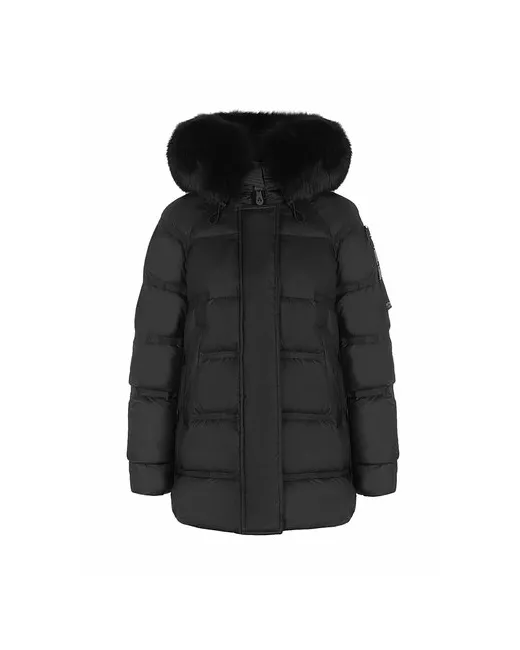 Peuterey куртка демисезон/зима средней длины силуэт прямой карманы капюшон размер 44