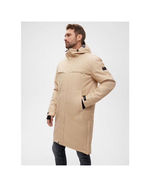 Free Flight Пальто зимнее силуэт прямой удлиненное подкладка карманы утепленное размер 52