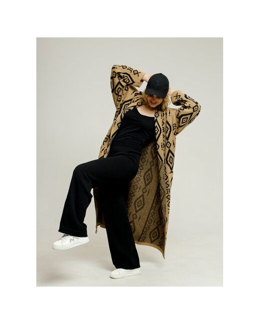 Julia Bo Брюки демисезонные свободный силуэт повседневный стиль пояс на резинке размер 160-170