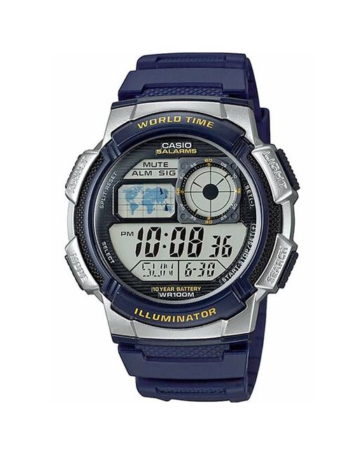 Casio Наручные часы AE-1000W-2AVDF серебряный синий