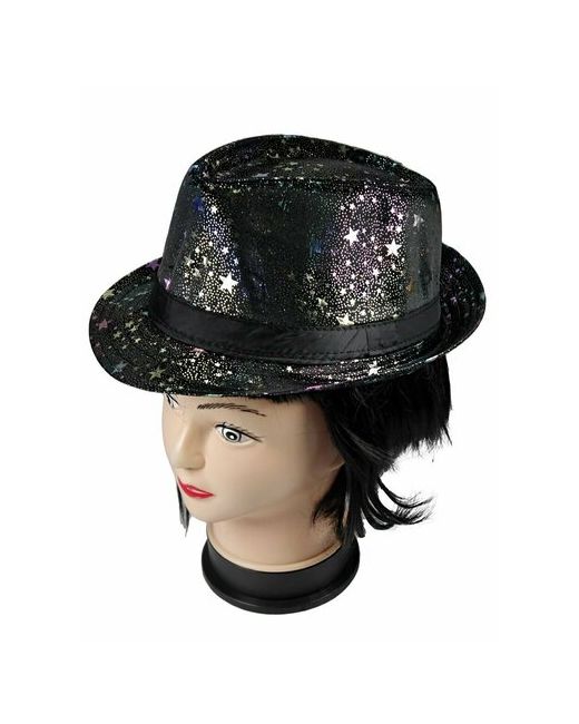игрушка-праздник Карнавальная шляпа диско блестящая со звездочками