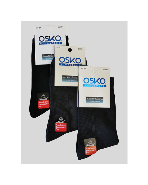 Osko носки 4 пары классические износостойкие ослабленная резинка воздухопроницаемые ручная работа размер
