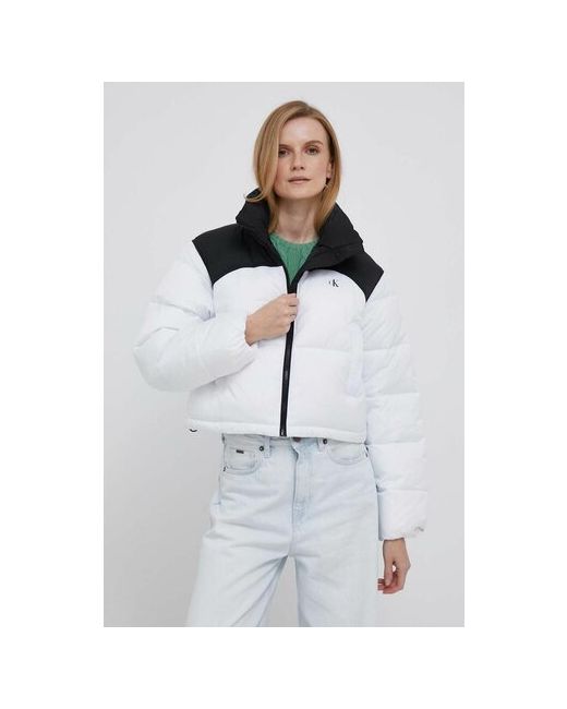 Calvin Klein куртка демисезонная укороченная карманы без капюшона размер 42XS