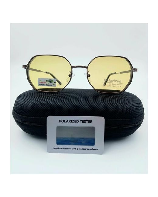 Polarized Photohrome Солнцезащитные очки квадратные оправа пластик ударопрочные поляризационные с защитой от УФ фотохромные