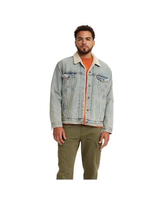 Levi's® Джинсовая куртка демисезонная подкладка карманы размер XL