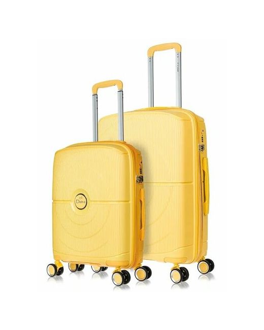 L'Case Комплект чемоданов Doha 2 шт. водонепроницаемый 74.3 л размер