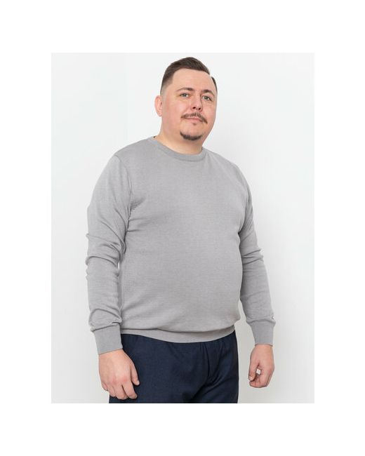 Turhan Пуловер длинный рукав силуэт прямой трикотажный размер 4XL