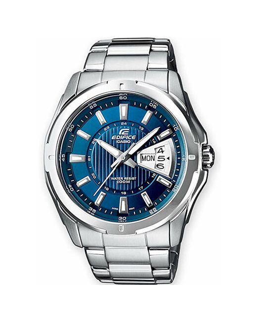 Casio Наручные часы EF-129D-2AVEF серебряный синий